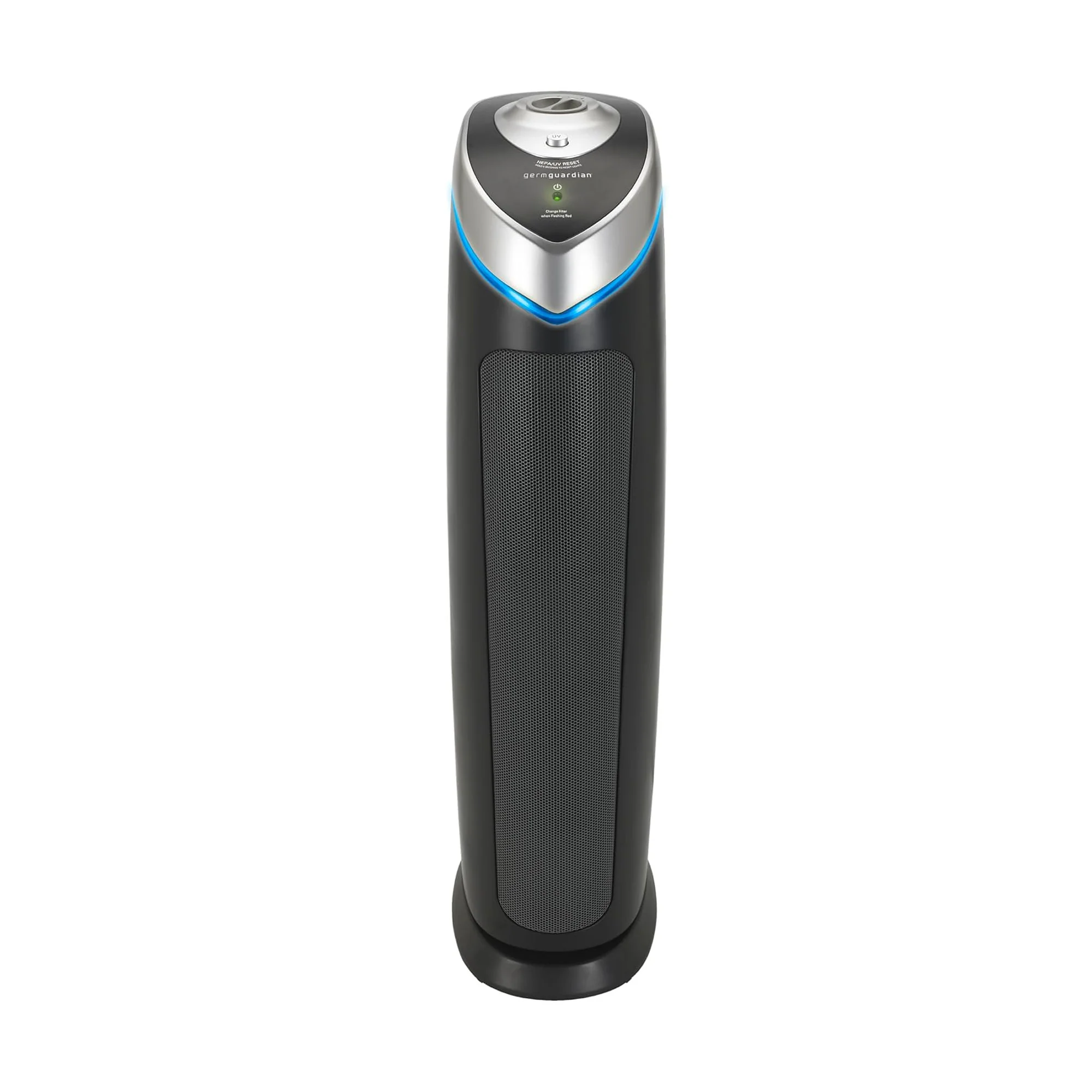 GermGuardian AC5000 HEPA PURE™ 28" Tower Air Purifier (3-speed 3-stage UV-C filtration, black)