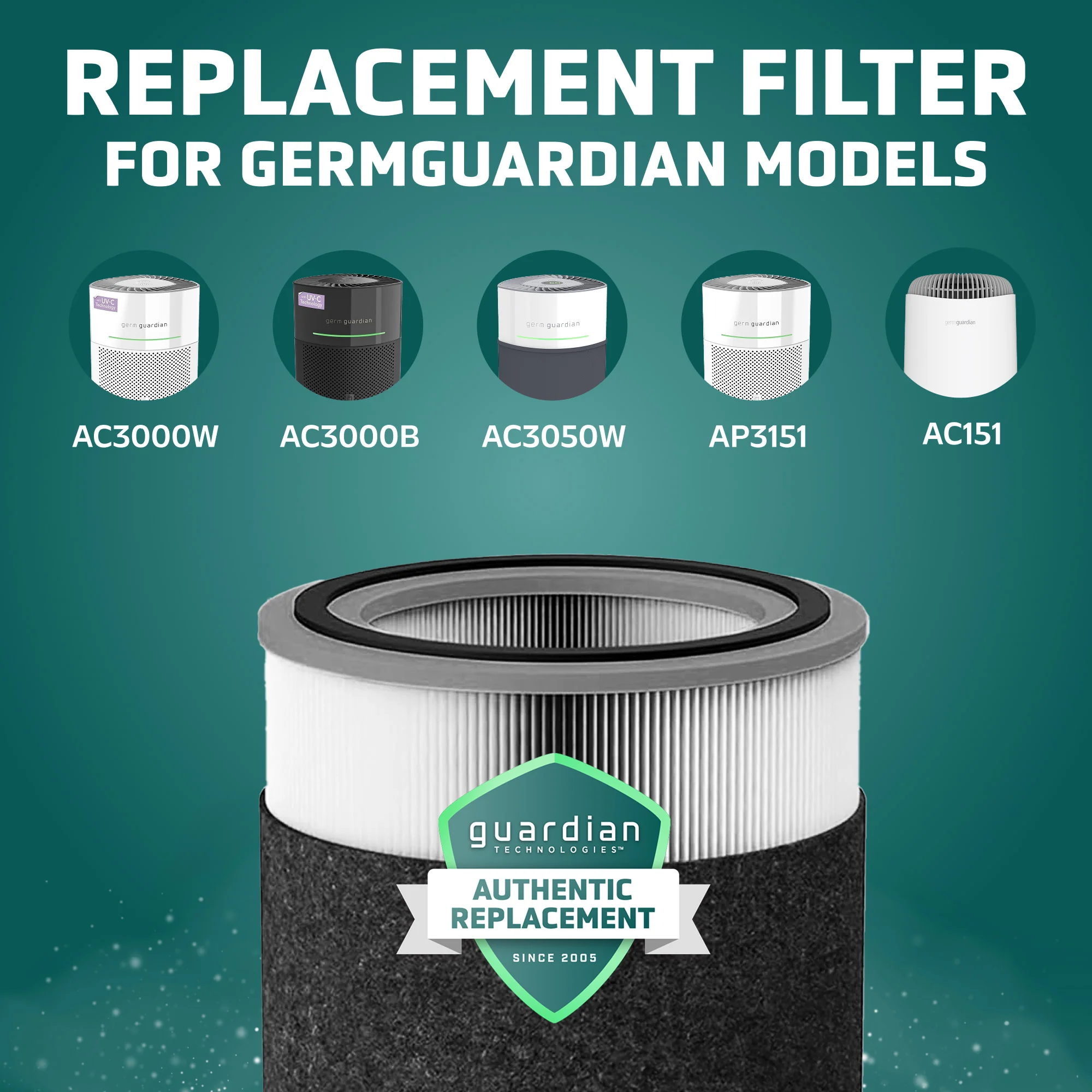 GermGuardian FLT151SM SMOKE CLEAR™ Air Purifier Filter V - Image 3