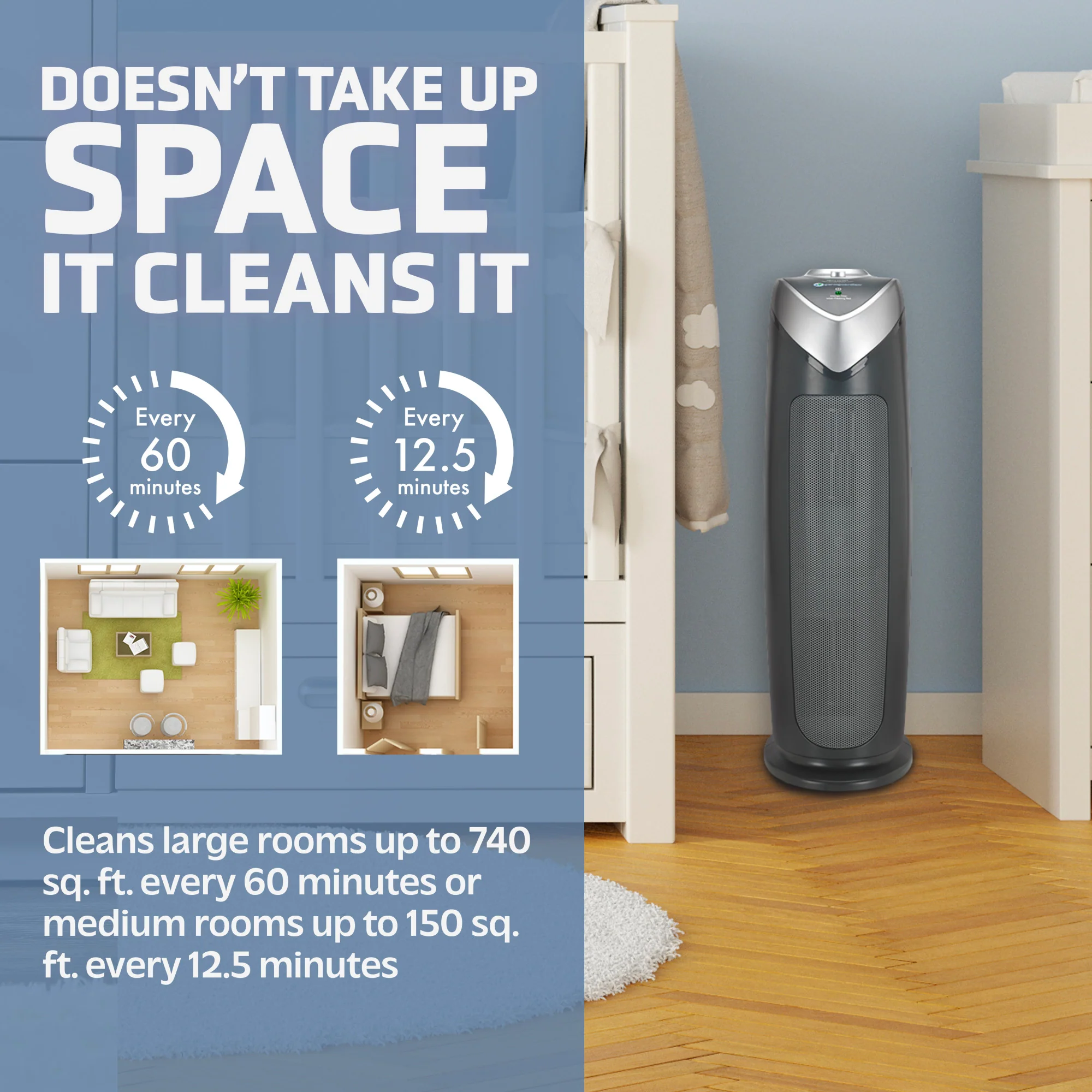 GermGuardian AC4820 Air Purifier & Replacement Filter Bundle - Image 4