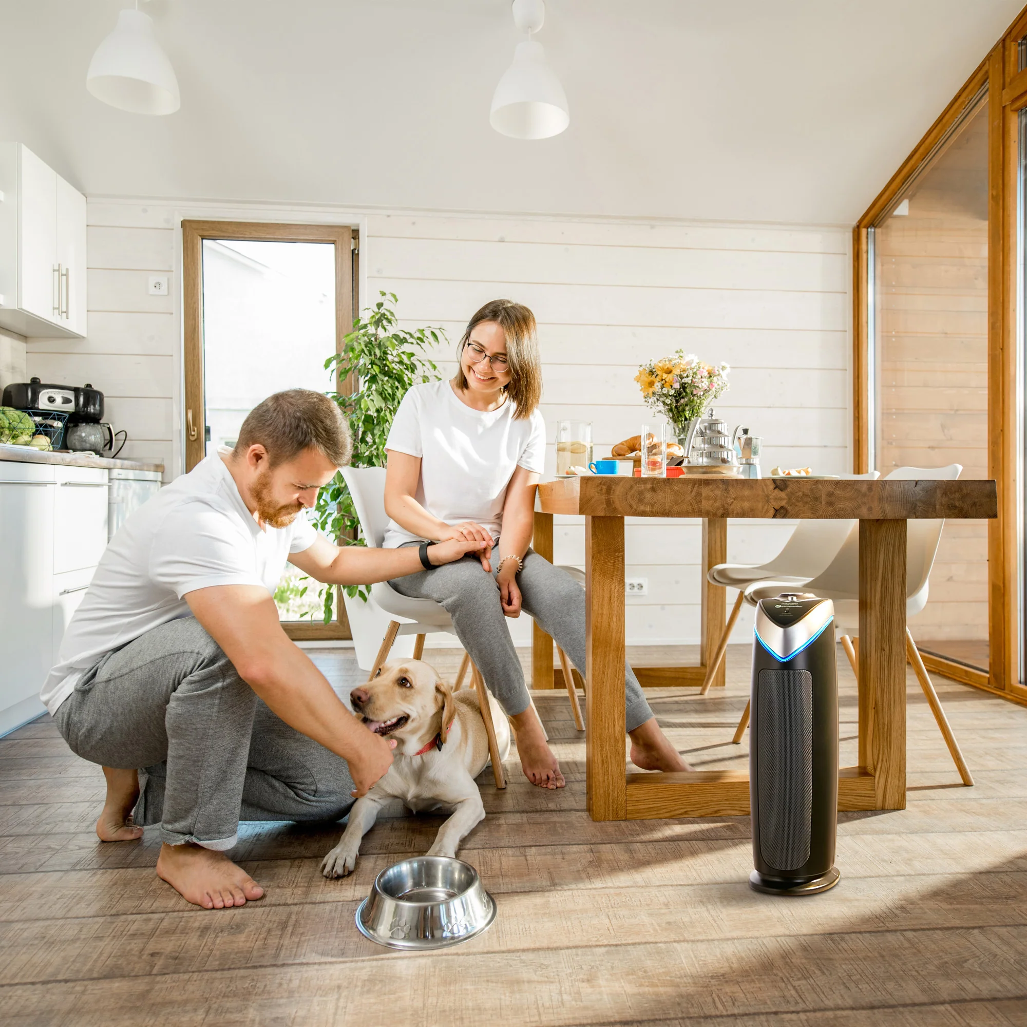GermGuardian AC4825 HEPA PURE™ 22" Tower Air Purifier (3-speed 3-stage UV-C filtration, gray) - Image 13
