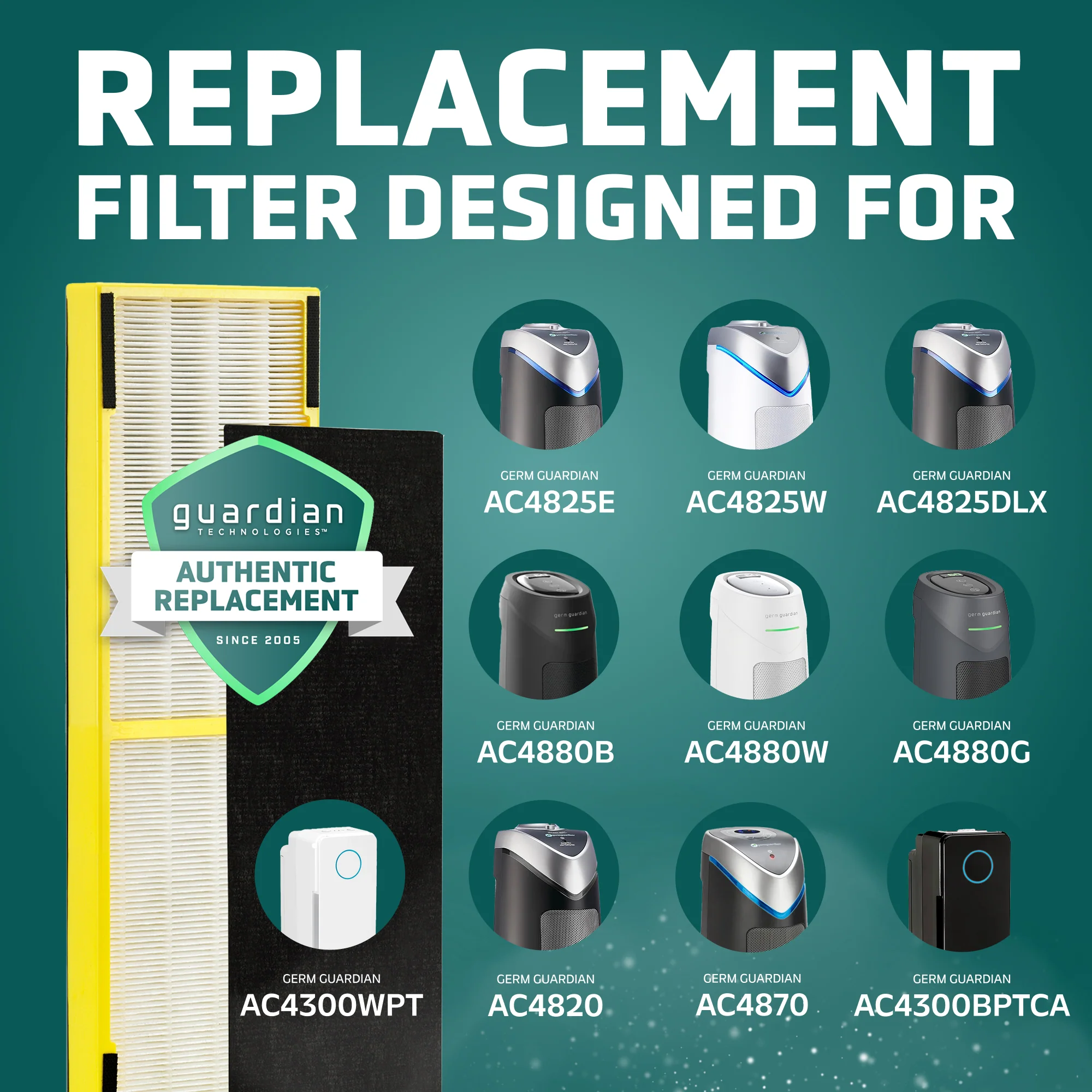 GermGuardian FLT4800 Series HEPA PURE™ Air Purifier Filter B - Image 6