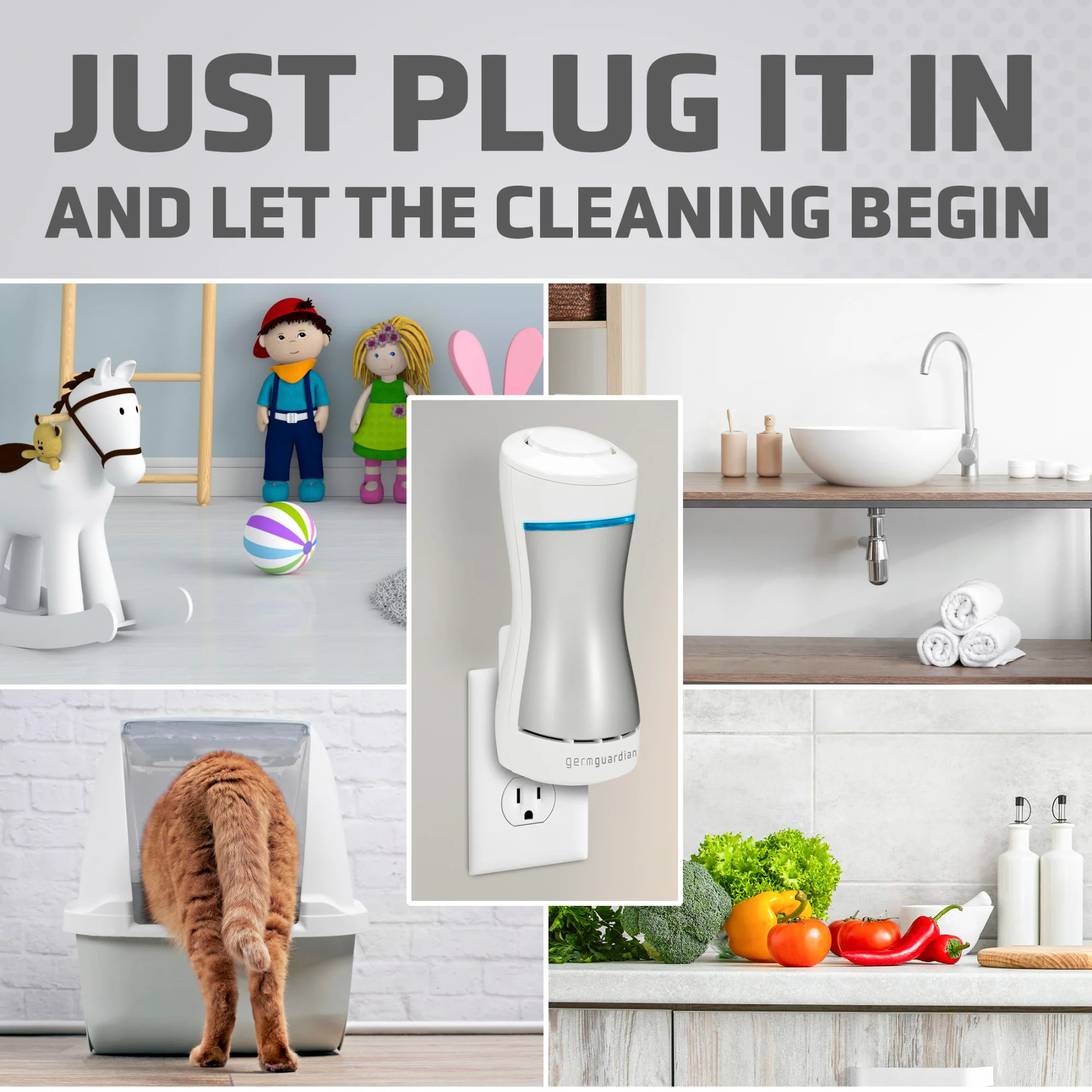 GermGuardian GG1000 Pluggable UV-C Air Sanitizer & Odor Reducer - Image 3