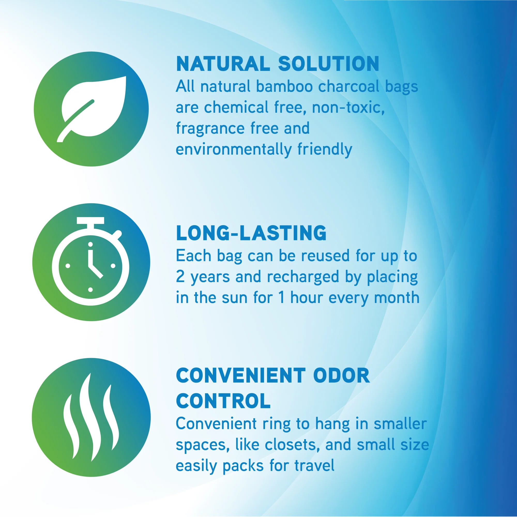 PureGuardian Bamboo Charcoal Air Purifying Bags (100g, 5.25" x 4.5" x 1.0", 1 count) - Image 6